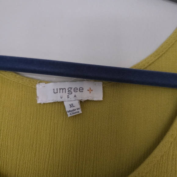 Umgee Yellow Boho Floral Bell Sleeve Mini Dress - Picture 5 of 6